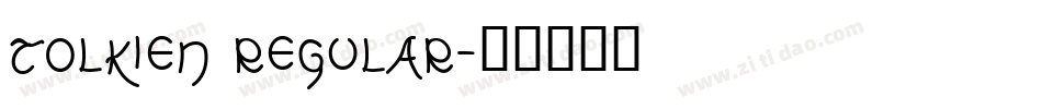 Tolkien Regular字体转换